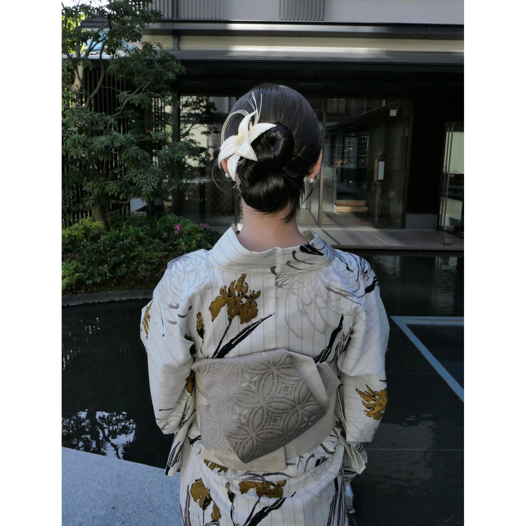 Acka.×utatane] 菖蒲と糸菊 white 浴衣4set : 浴衣通販 utatane - 通販