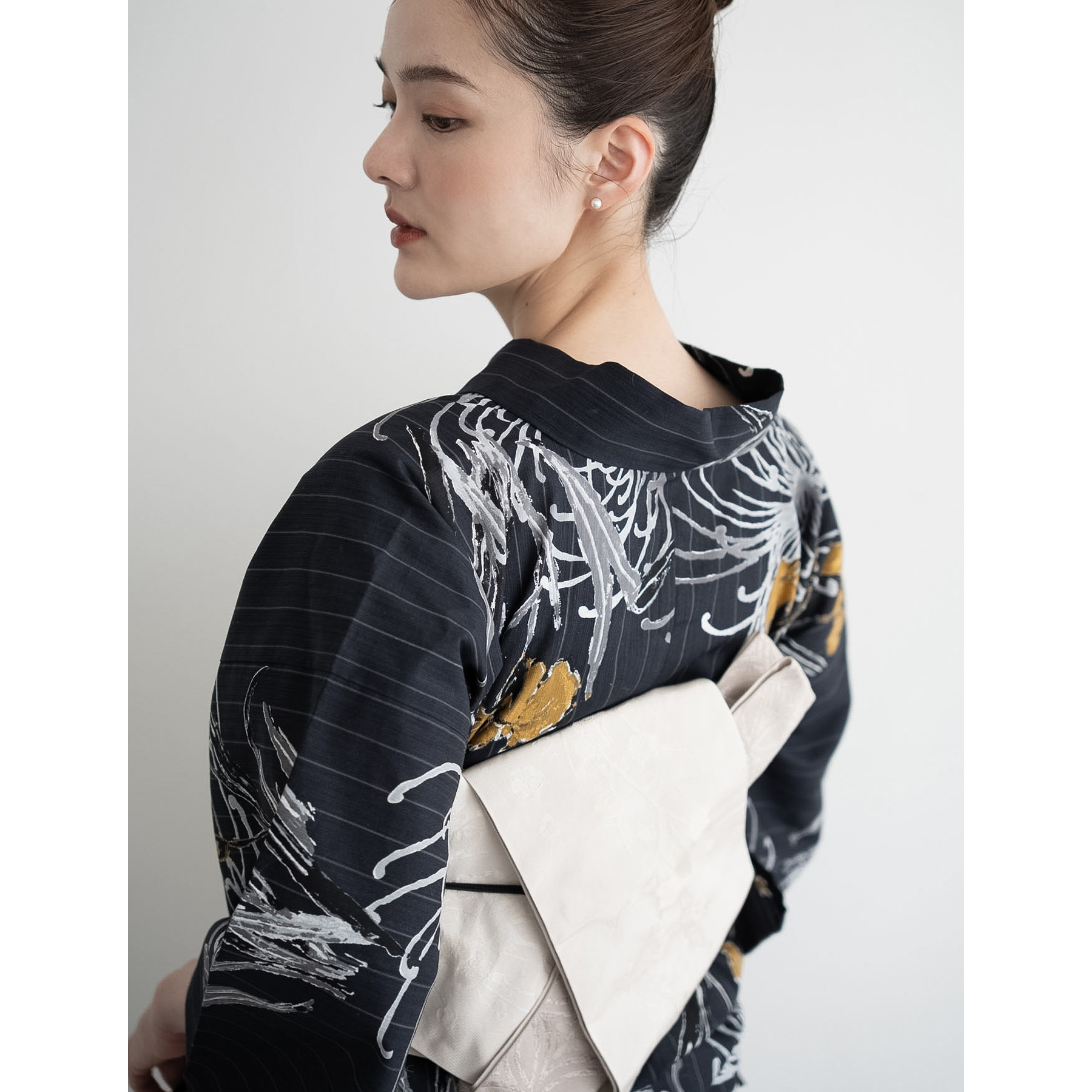 Acka.×utatane] 菖蒲と糸菊 navy 浴衣4set : 浴衣通販 utatane - 通販