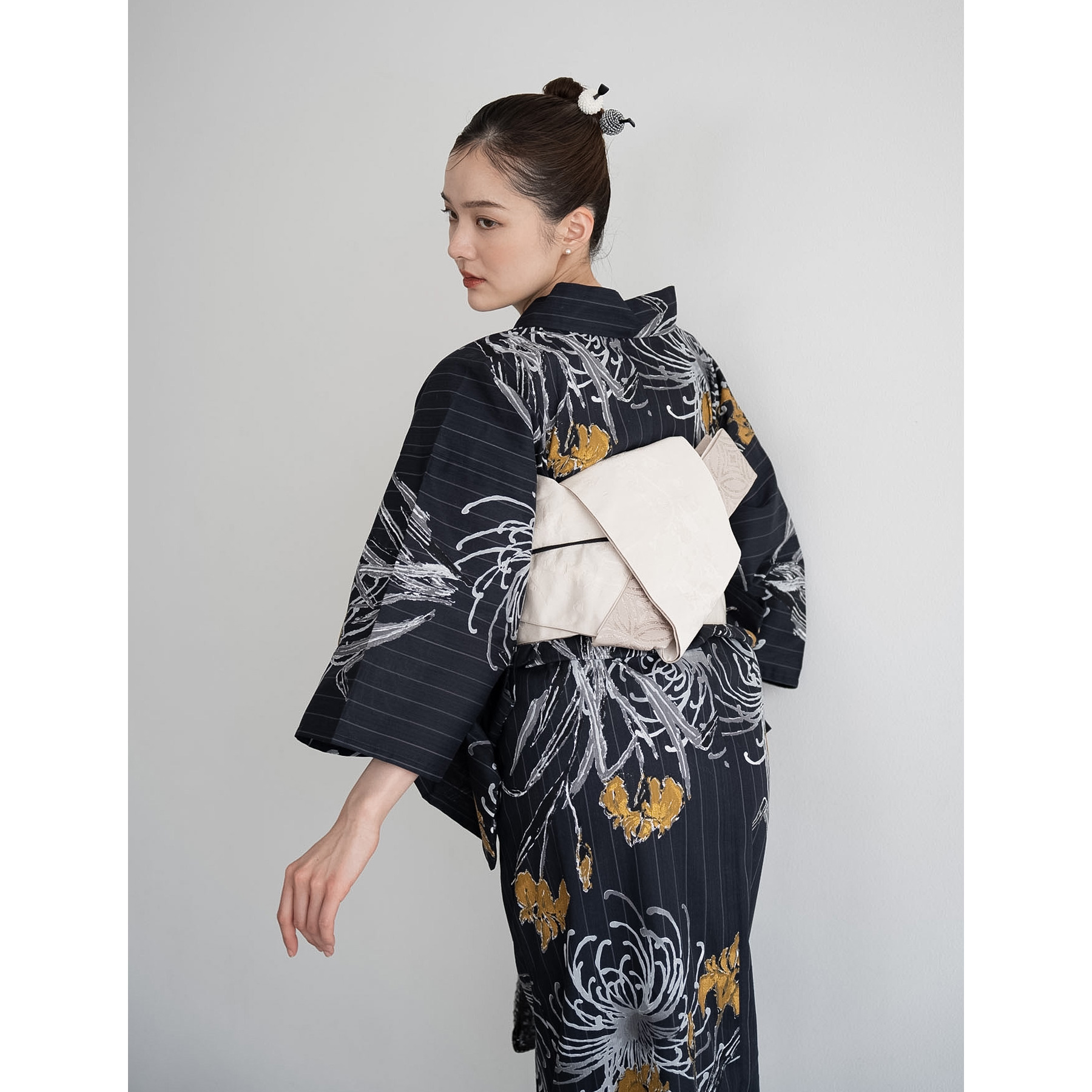 Acka.×utatane] 菖蒲と糸菊 navy 浴衣4set : 浴衣通販 utatane - 通販