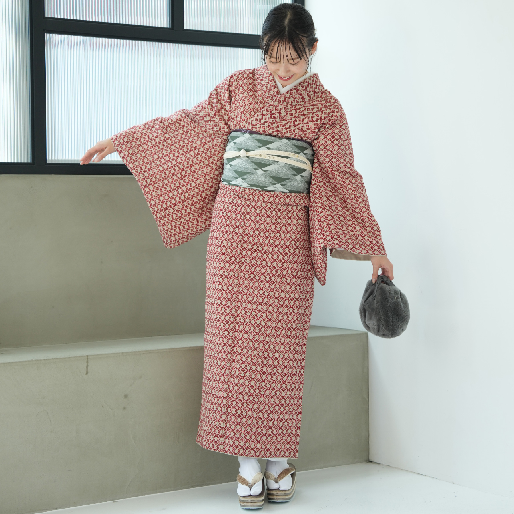 着物 ポリエステル 単品 JAPAN MODE...の詳細画像1