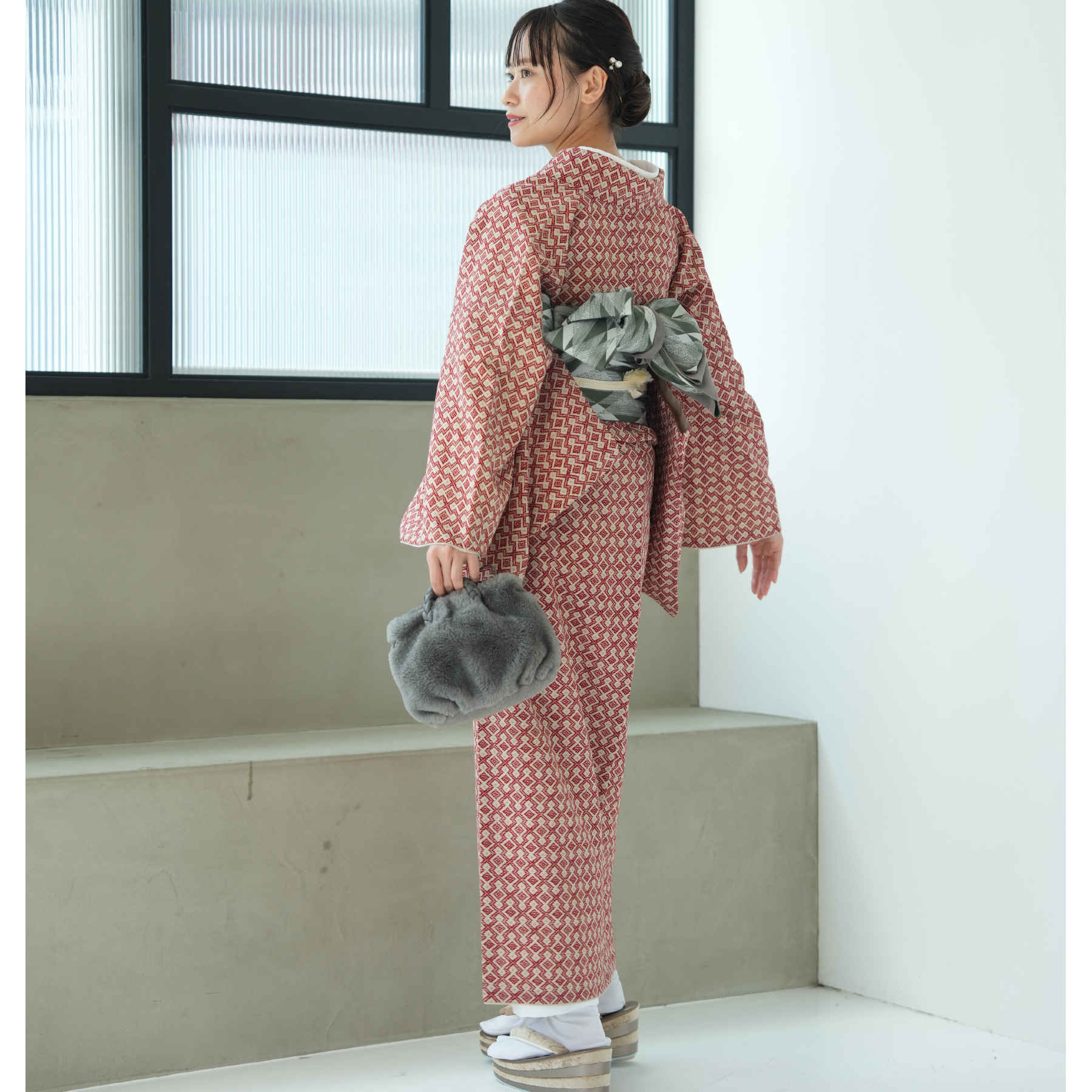 着物 ポリエステル 単品 JAPAN MODE...の詳細画像5