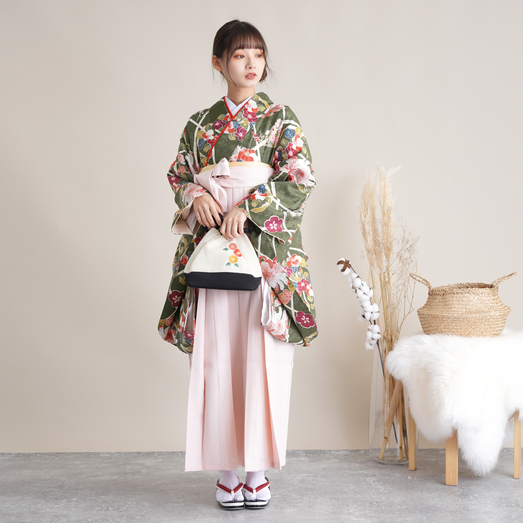 袴用着物 中古 着物単品 販売 卒業式 リサイクル着物 二尺袖 着物のみ