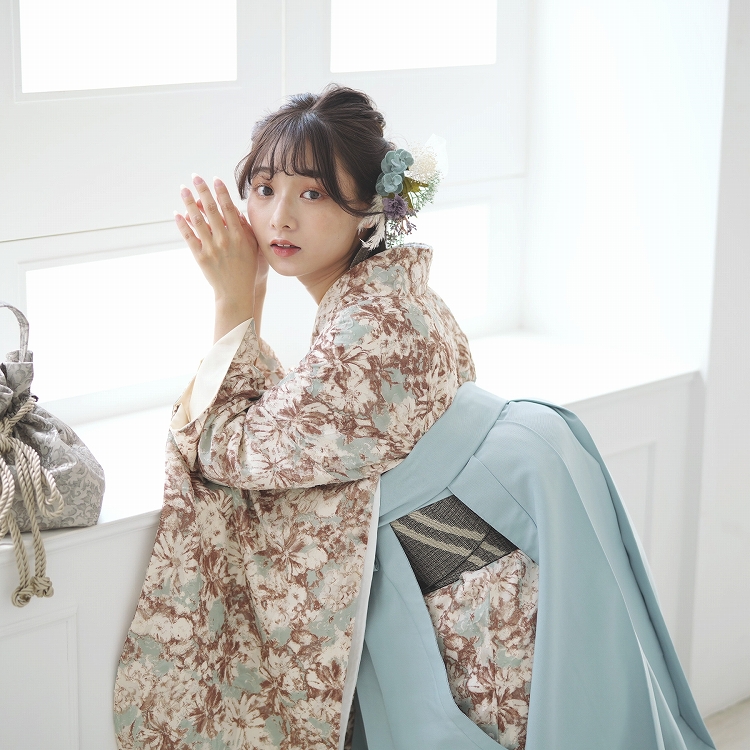 utatane 袴セット ベージュ・ダークブラウン utatane 袴セット ベージュ・ダークブラウン