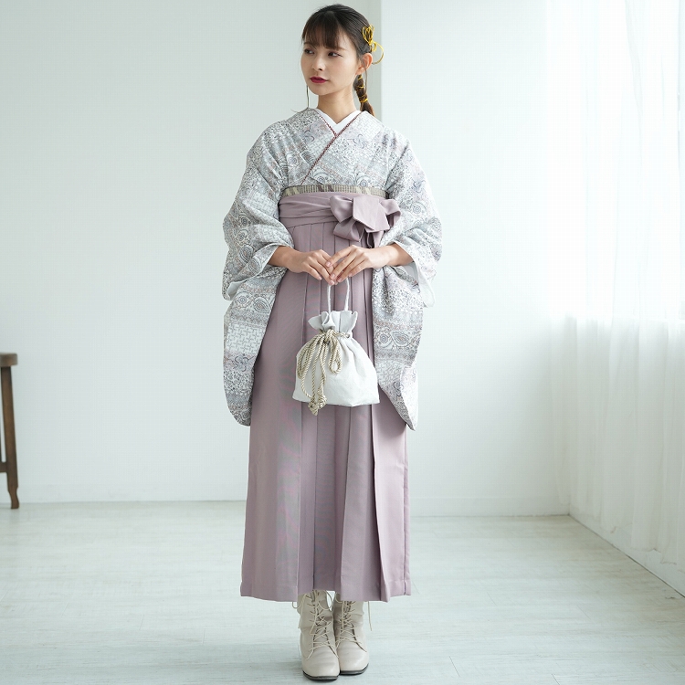袴 卒業式 購入 2尺袖着物+袴の2点セット utatane レトロ 袴セット