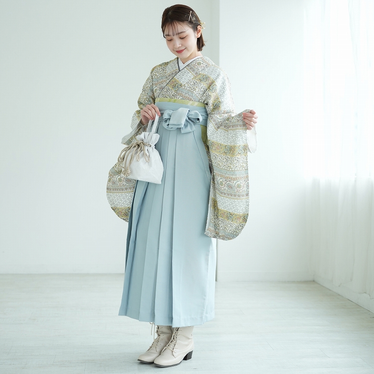 utatane 袴 卒業式 購入 2尺袖着物+袴の2点セット レトロ 袴セット