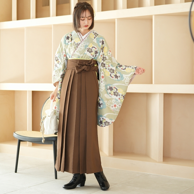 袴 卒業式 購入 2尺袖着物+袴の2点セット ひよこ商店 古典柄 レトロ 袴