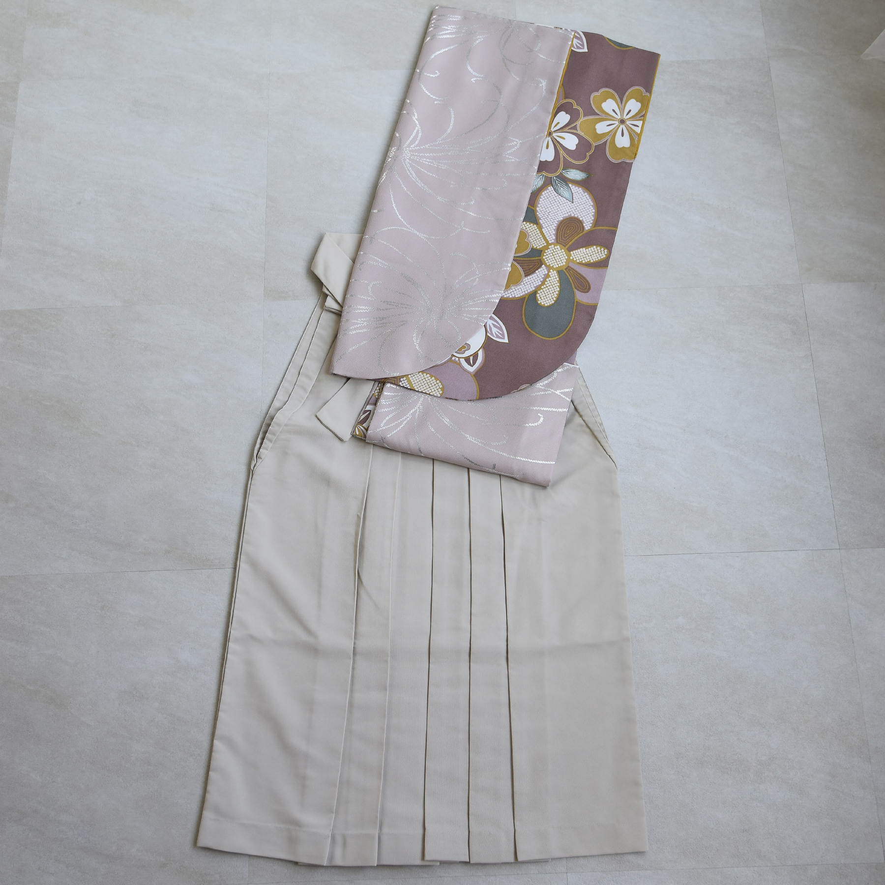 2尺袖着物 袴 2点セット(サブ9画像)