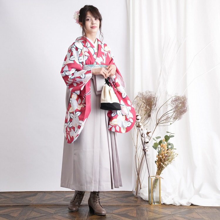 袴 中古 女性 リサイクル着物セット 販売 2尺袖着物 袴 2点セット