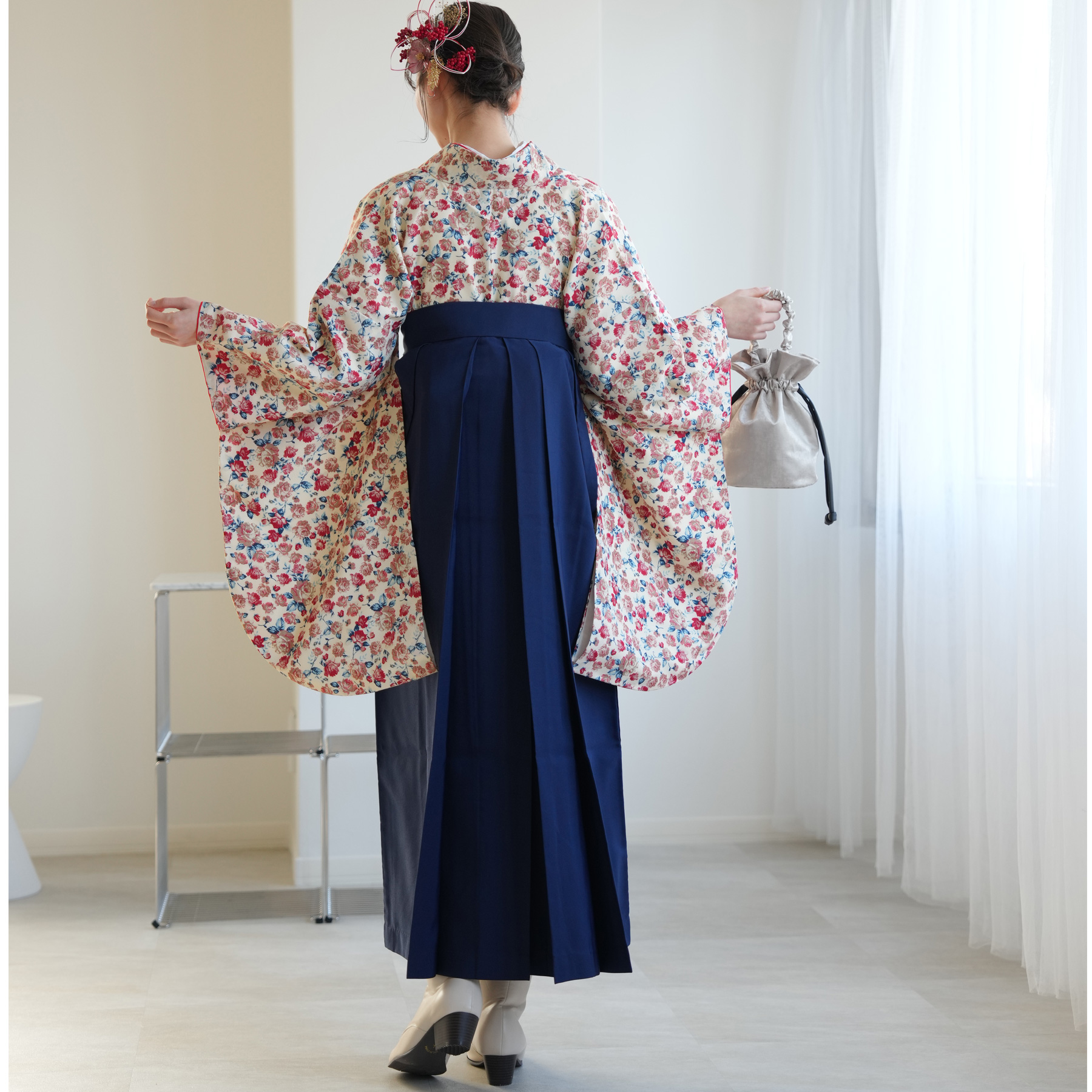 袴 中古 販売 卒業式 着物と袴の2点セット リサイクル着物セット 二尺