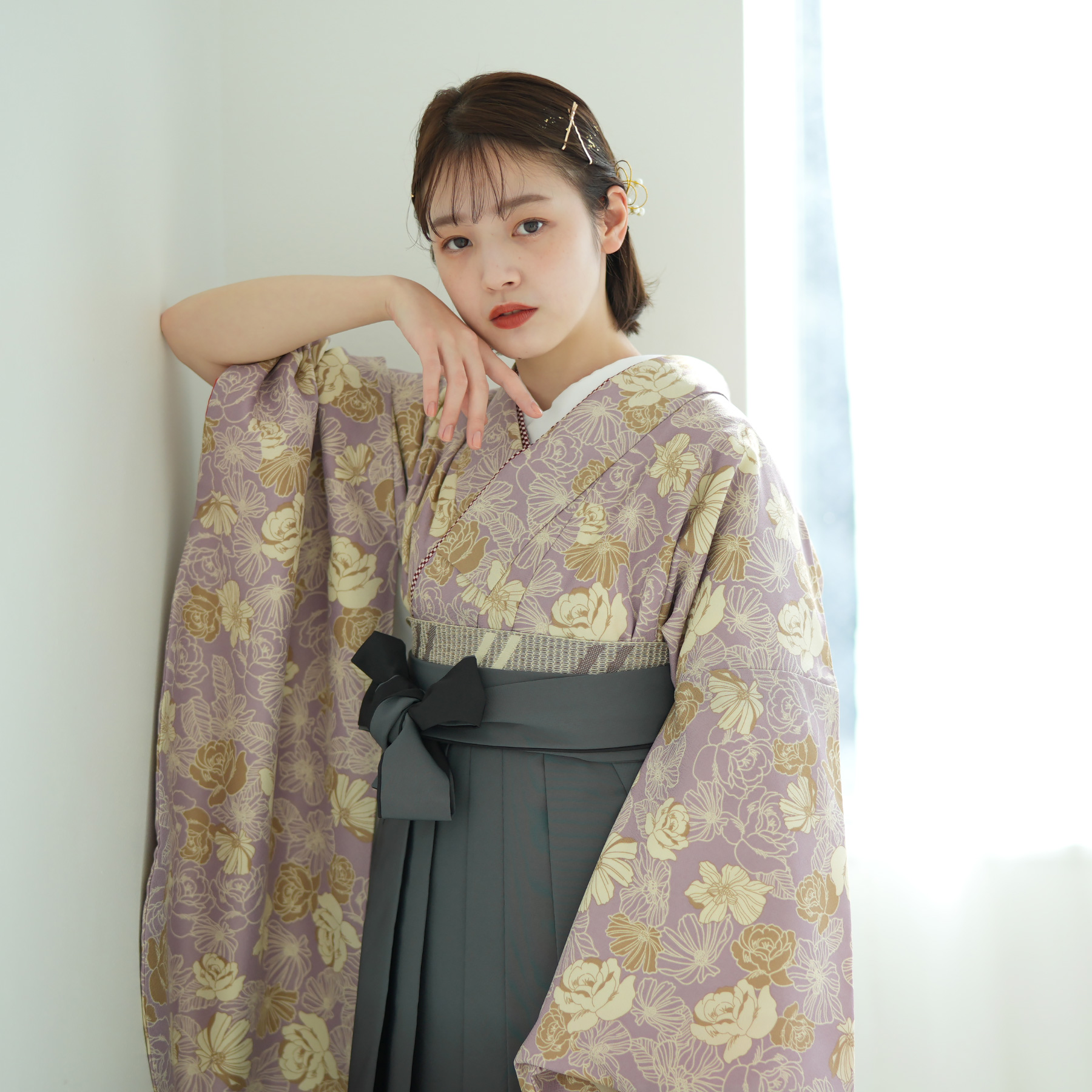 超美品 綿 半幅帯 現代 着物 ミンサー織 沖縄 364 黄色 焦茶 茶色 楽天