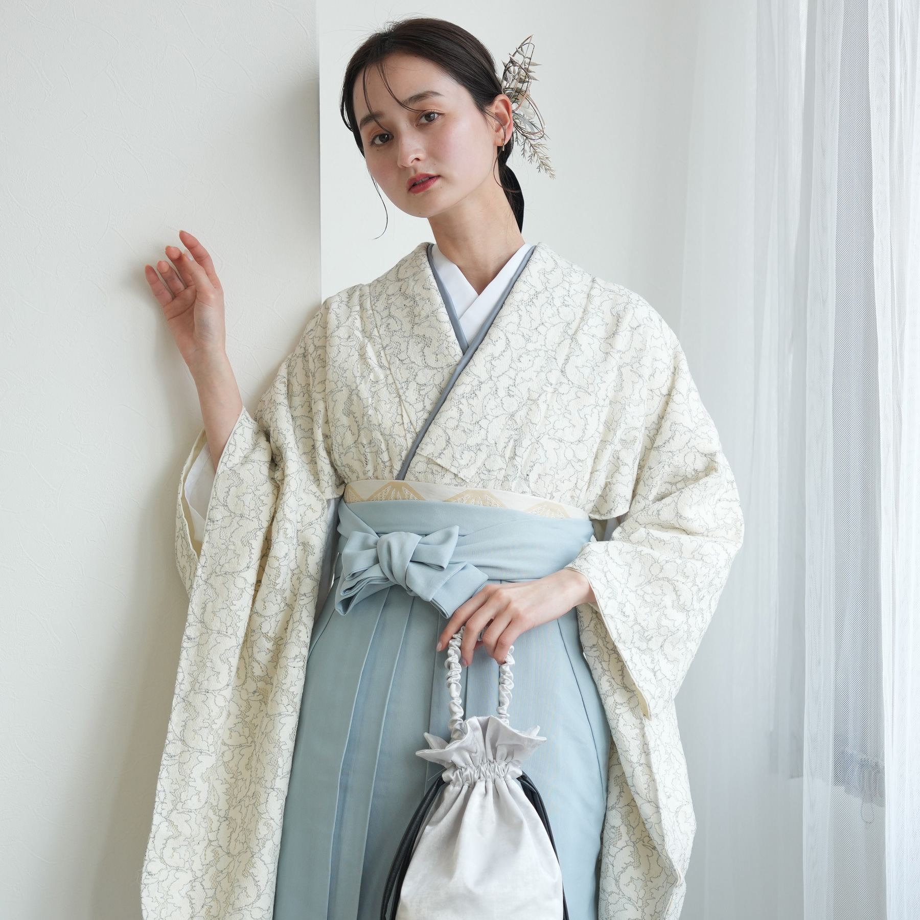 袴 中古 販売 卒業式 着物と袴の2点セット リサイクル着物セット 二尺