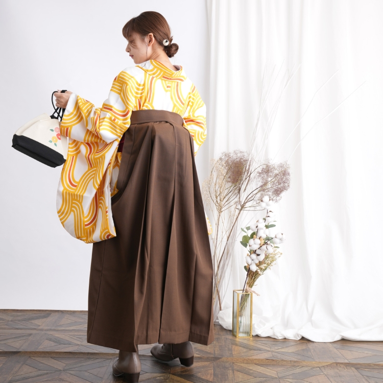 袴 卒業式 中古 女性 リサイクル着物セット 2尺袖着物 袴と着物の2点 