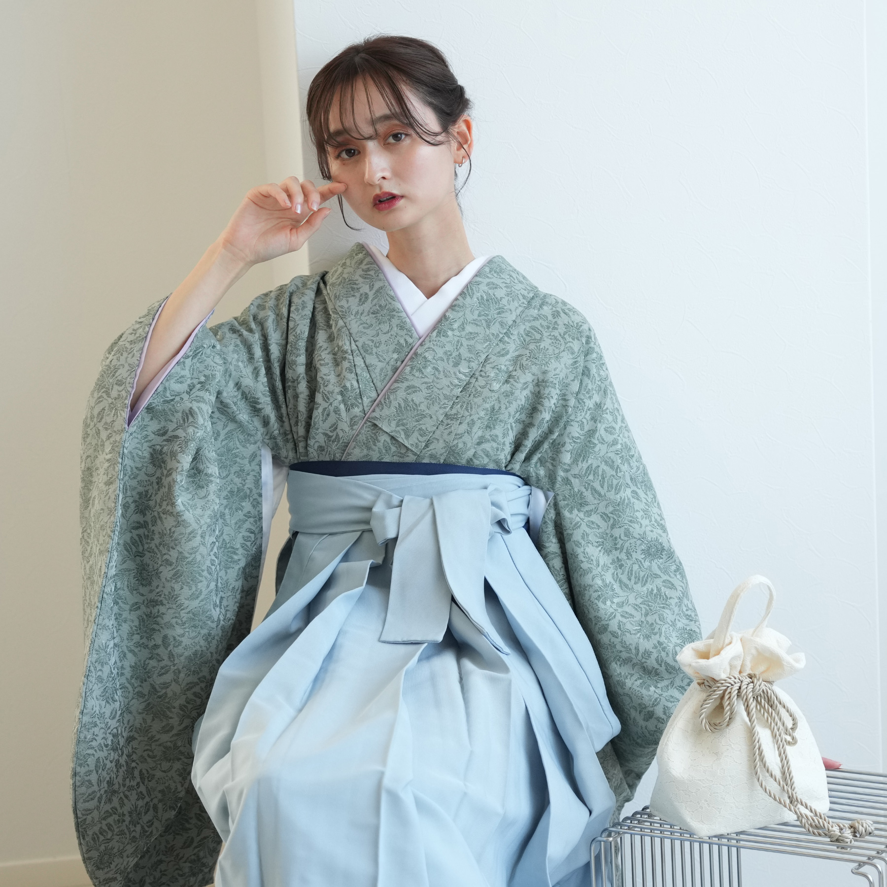 袴 中古 販売 卒業式 着物と袴の2点セット リサイクル着物セット 二尺