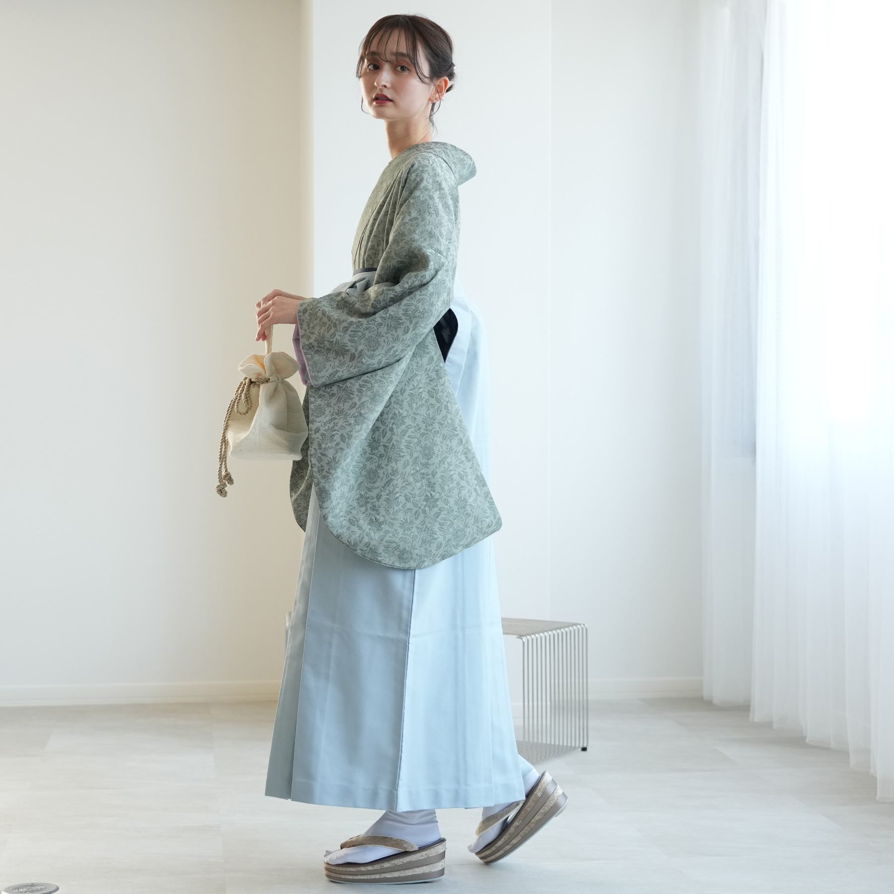 袴 中古 販売 卒業式 着物と袴の2点セット リサイクル着物セット 二尺 