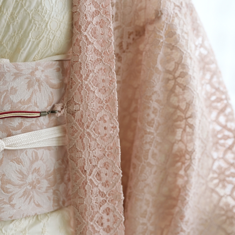 curios tokyoアンティークレース　羽織　ヴィンテージ ナイトジャケット 5223608800_2.jpg