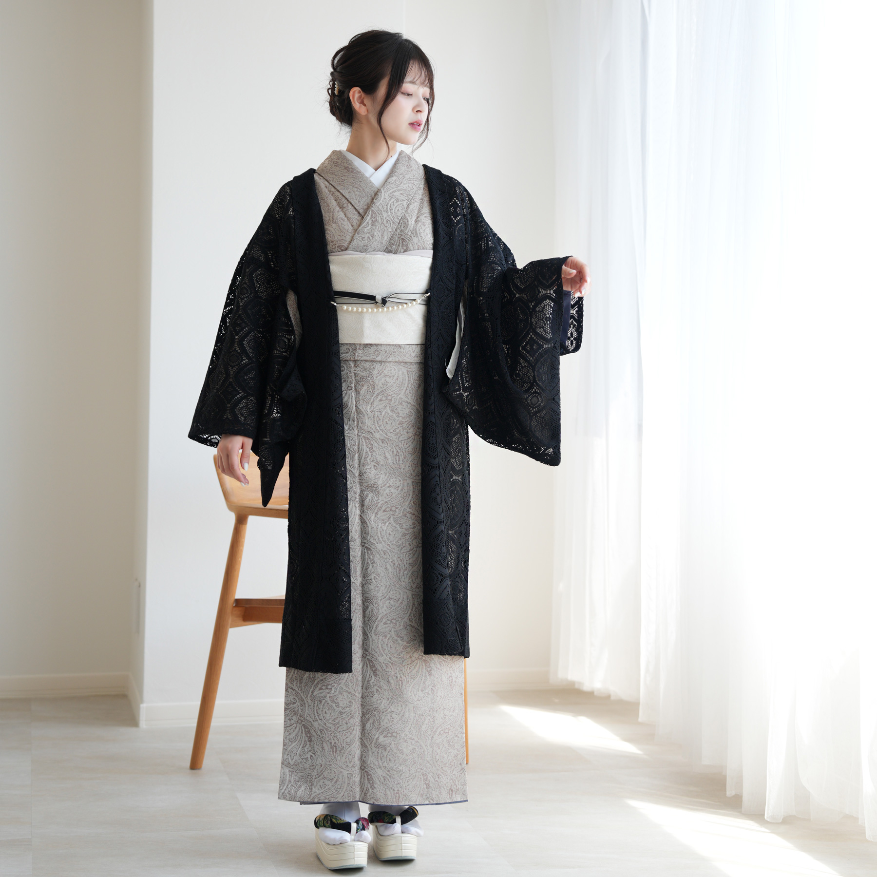 ニコアンティーク レース羽織 羽織 レース ニコアンティーク（着物）｜utatane（ウタタネ）の