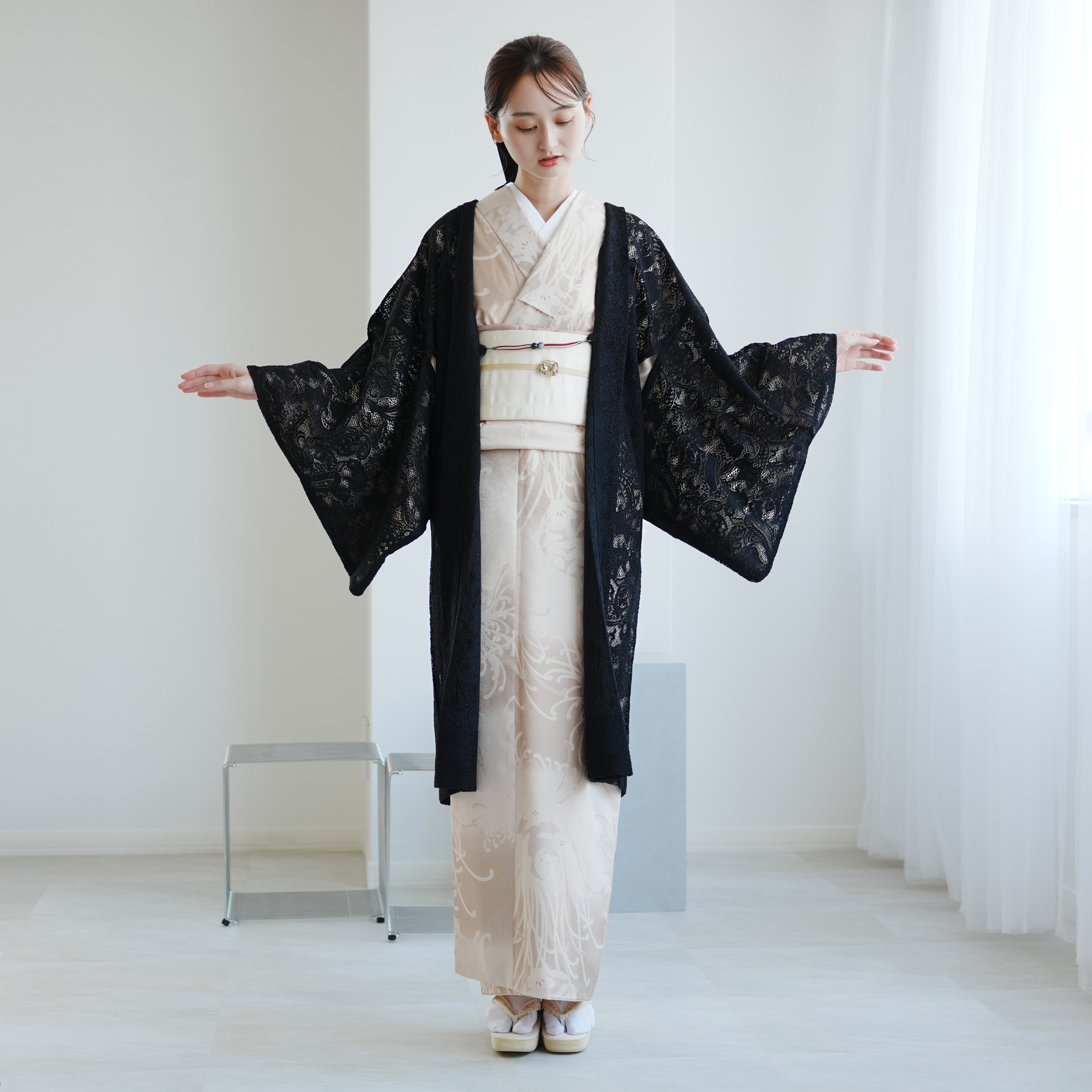 羽織　アンティーク　花輪　菊花　牡丹　鹿の子　着物　103tz 羽織 アンティーク 花輪 菊花 牡丹 鹿の子 着物 103tz 【公式通販】