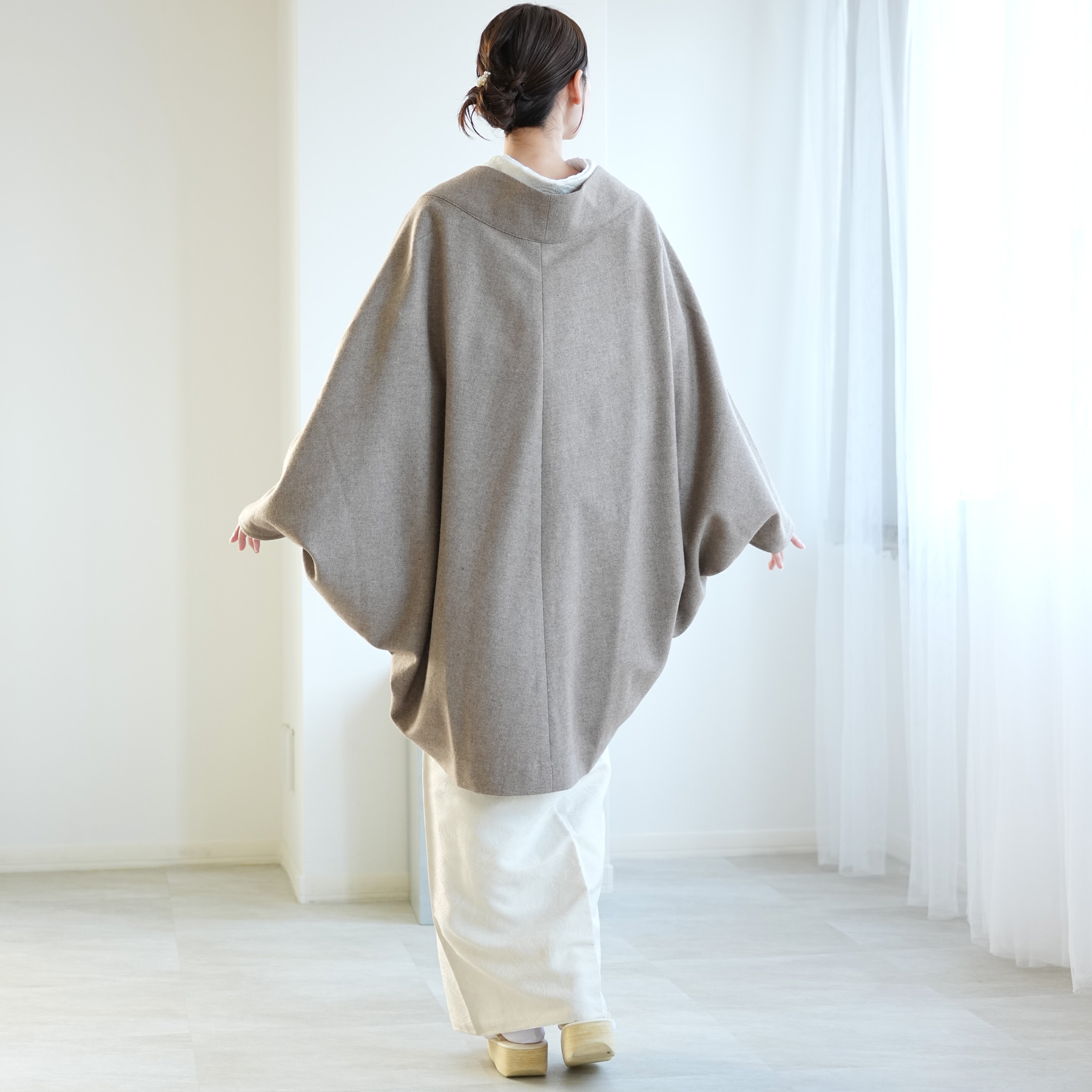 和装コート 着物コート レディース JAPAN MODE 日本製 ウール ドルマン