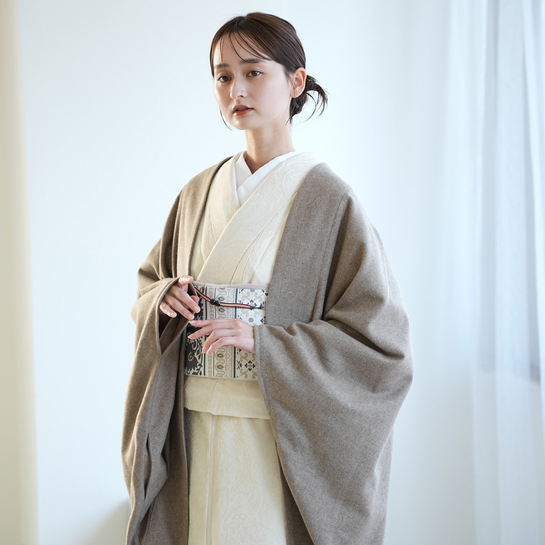 和装コート 着物コート レディース JAPAN MODE 日本製 ウール ドルマン