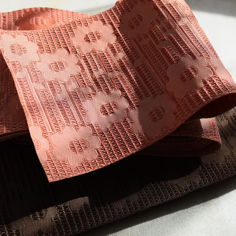 アデリアレトロ×ニコアンティーク半幅帯 ニコアンティークアデリアレトロ半幅帯