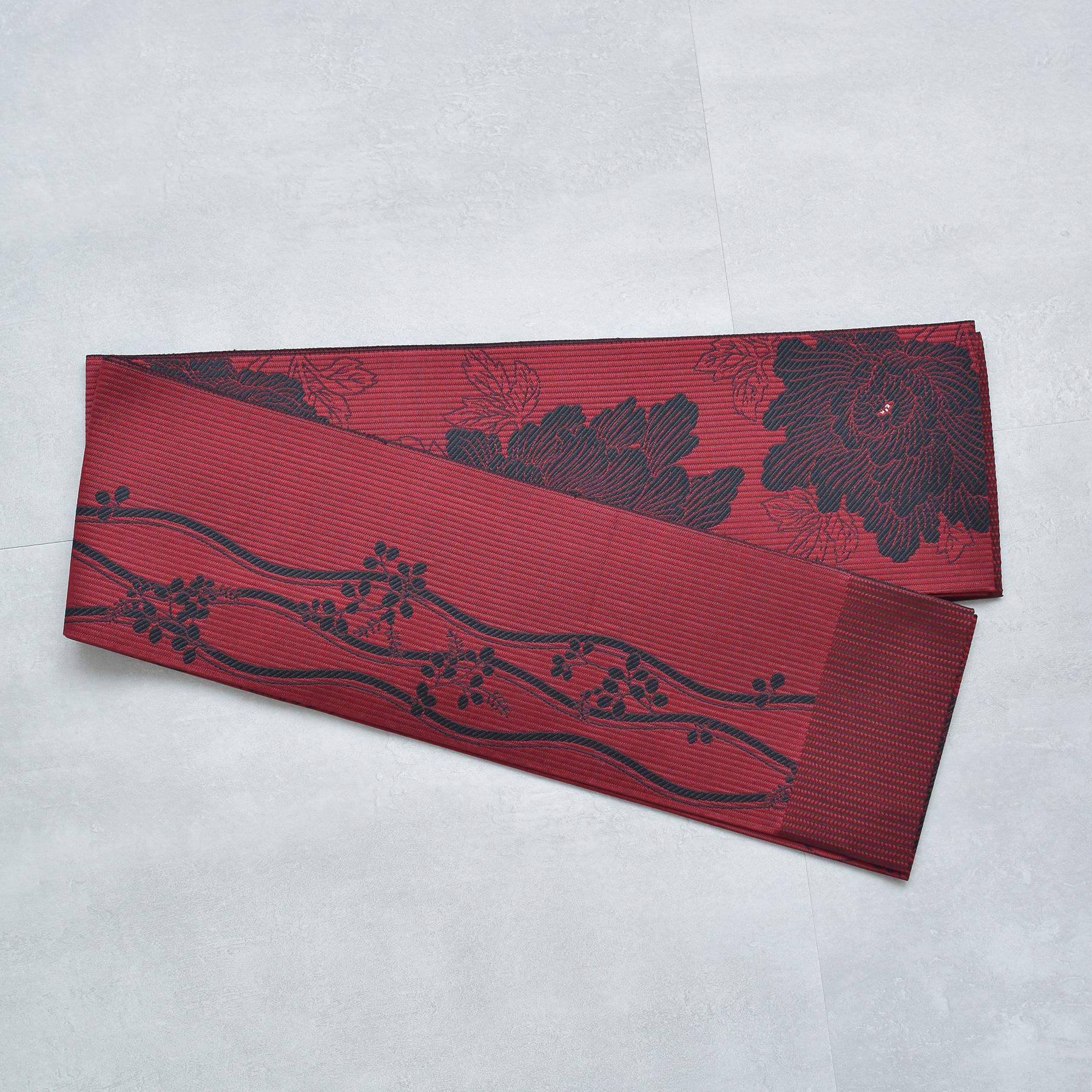No.5185 半幅帯 博多織本袋帯 浴衣 着物　両面　和装小物　新品未使用 obi-6174021-01.jpg
