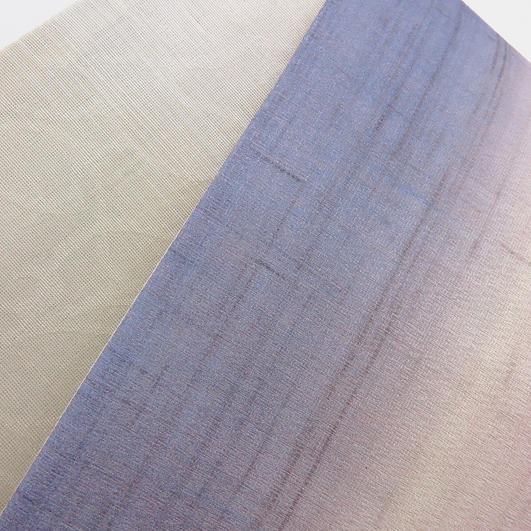 ラスト1点◇本麻 グラデーション半幅帯 紺×紫◇リバーシブル 半幅帯 リバーシブル 小袋帯 正絹 日本製 着物 浴衣 グラデーション