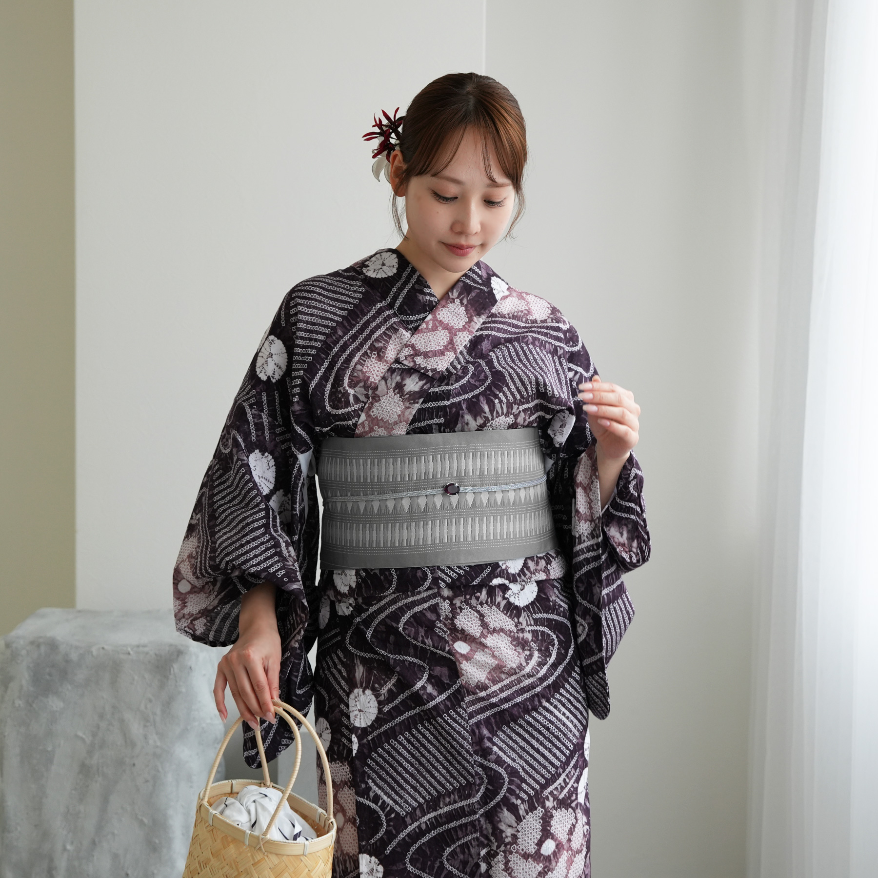 utatane 作り帯 浴衣 選べる4柄 単品 リバーシブル 日本製 小