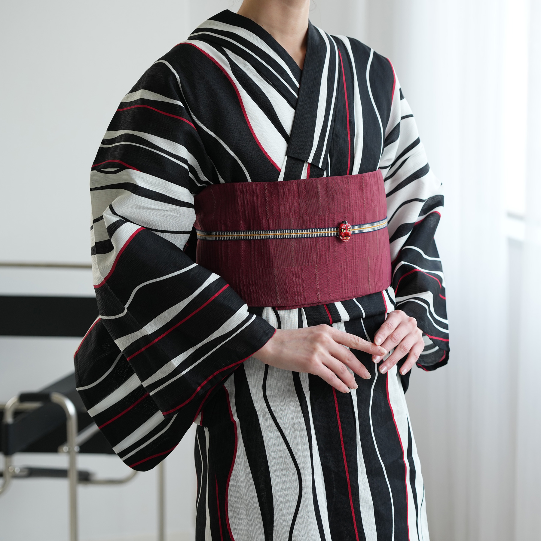 utatane 作り帯 浴衣 選べる5柄 単品 リバーシブル 日本製 小袋帯 半幅