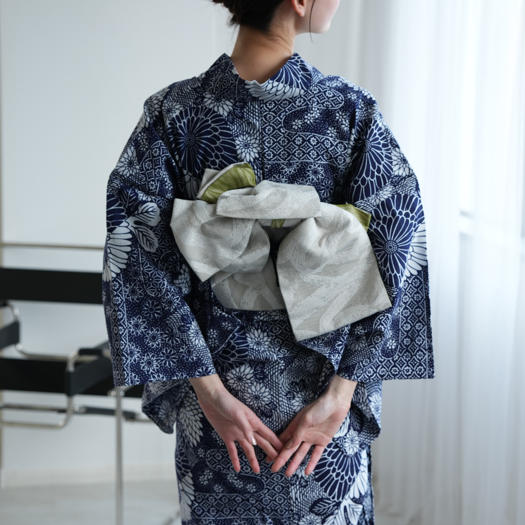 utatane 作り帯 浴衣 選べる5柄 単品 リバーシブル 日本製 小袋帯 半幅