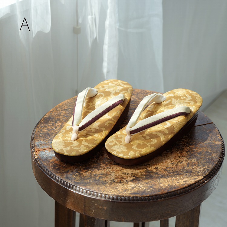 草履 レディース 普段履き クラリーノ アラベスク ウレタン アイボリー