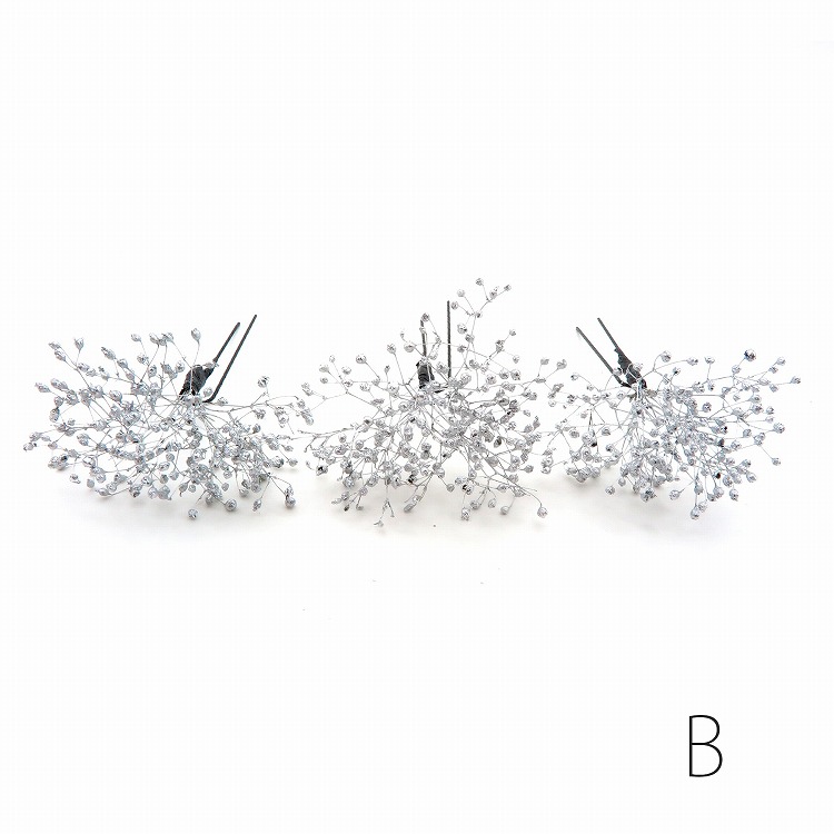 髪飾り 卒業式 ヘアアクセ かすみ草 ドライフ...の詳細画像4