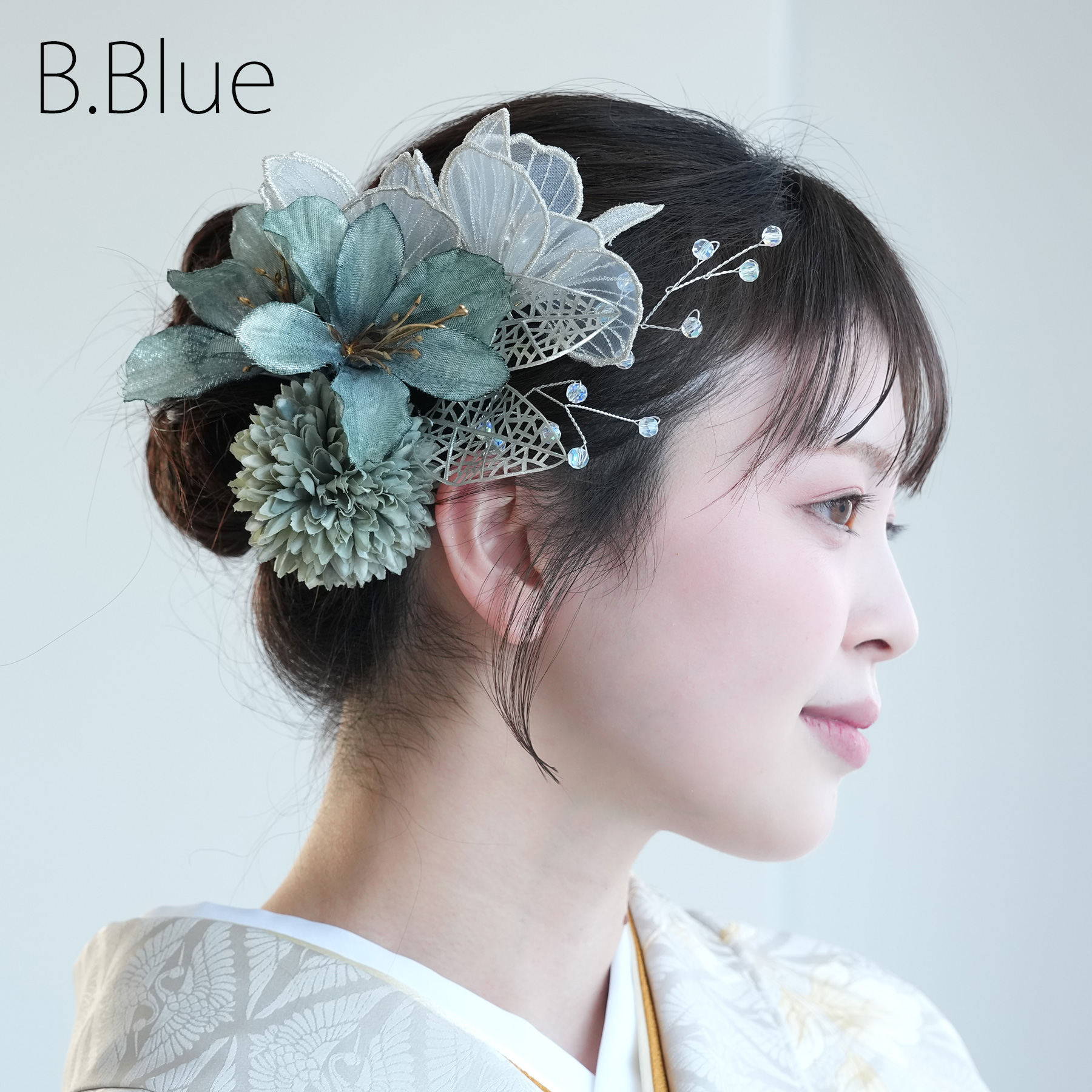 髪飾り 袴 卒業式 9点セット Uピン 透け感 ヘアアクセサリー 日本製