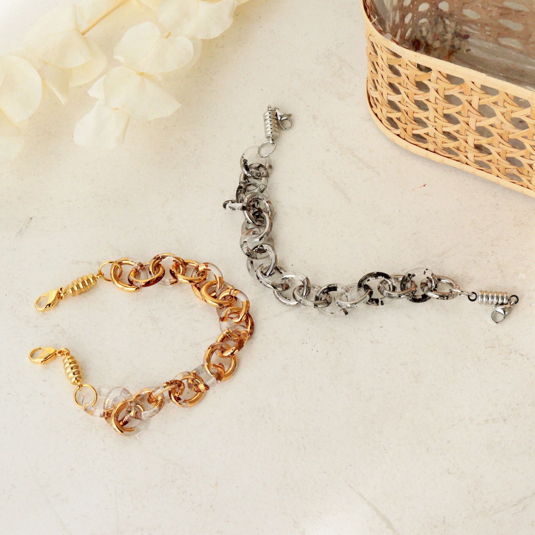 羽織紐 レディース BELLEZZA Glass Jewelry レトロ メタリック