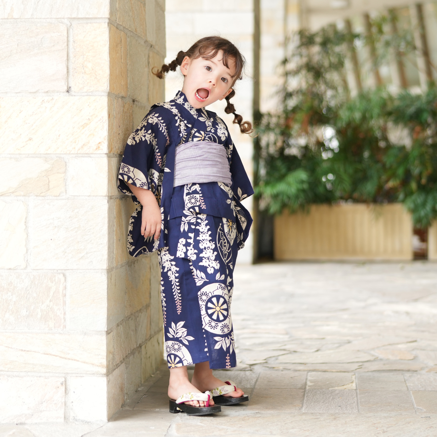 utatane 浴衣 子供 女の子 utatane×注染工房 日本製小幅生地使用 子供