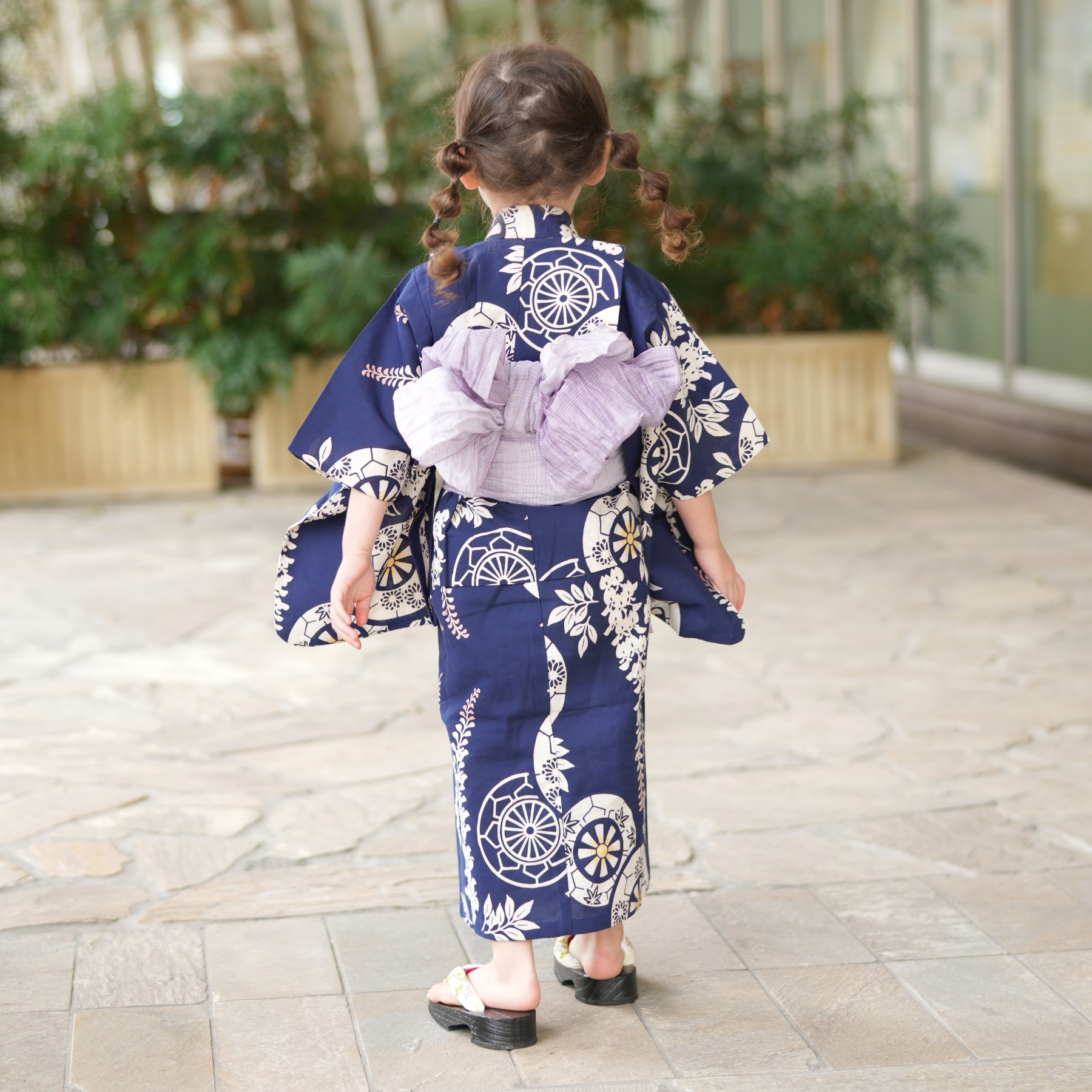 utatane 浴衣 子供 女の子 utatane×注染工房 日本製小幅生地使用 子供