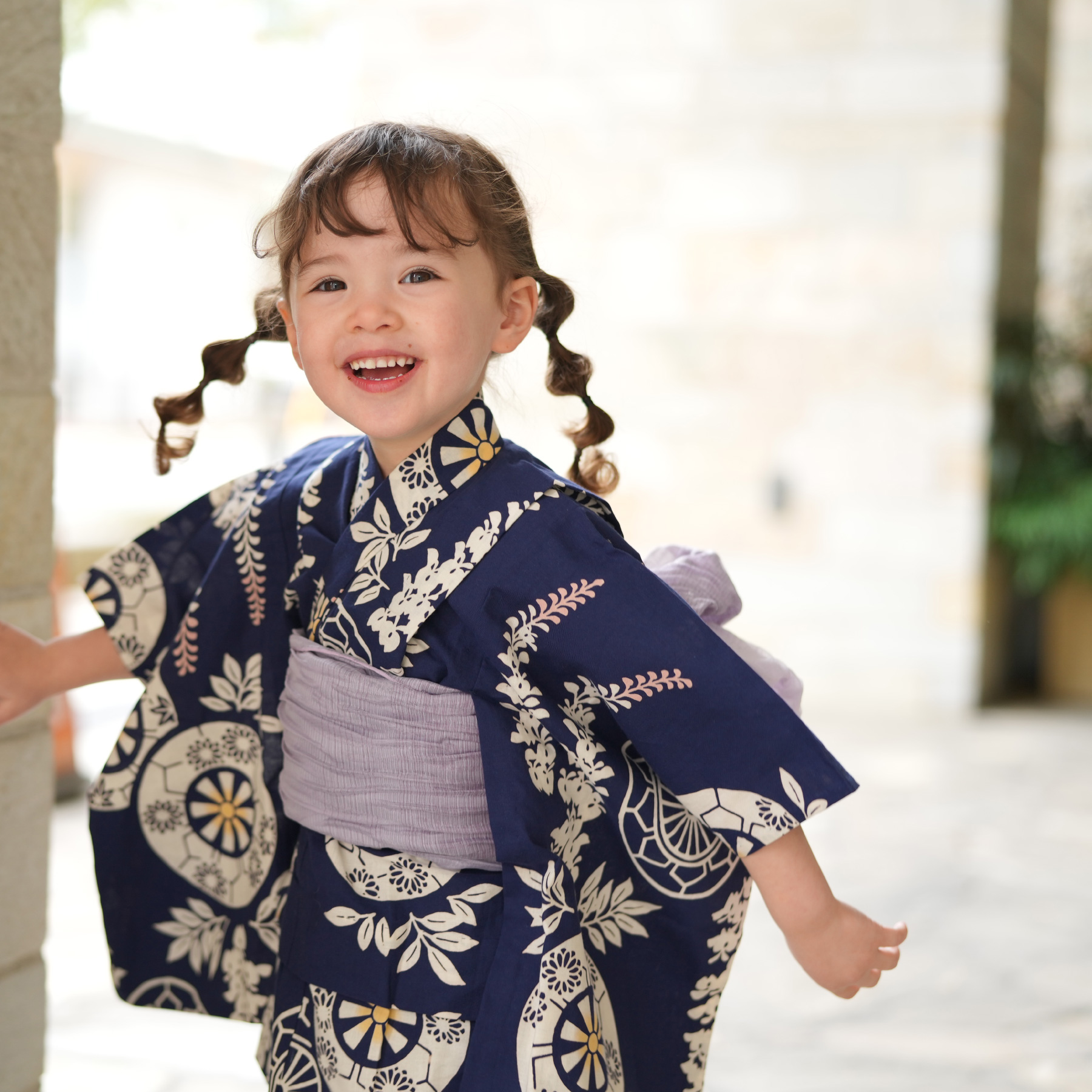 utatane 浴衣 子供 女の子 utatane×注染工房 日本製小幅生地使用 子供