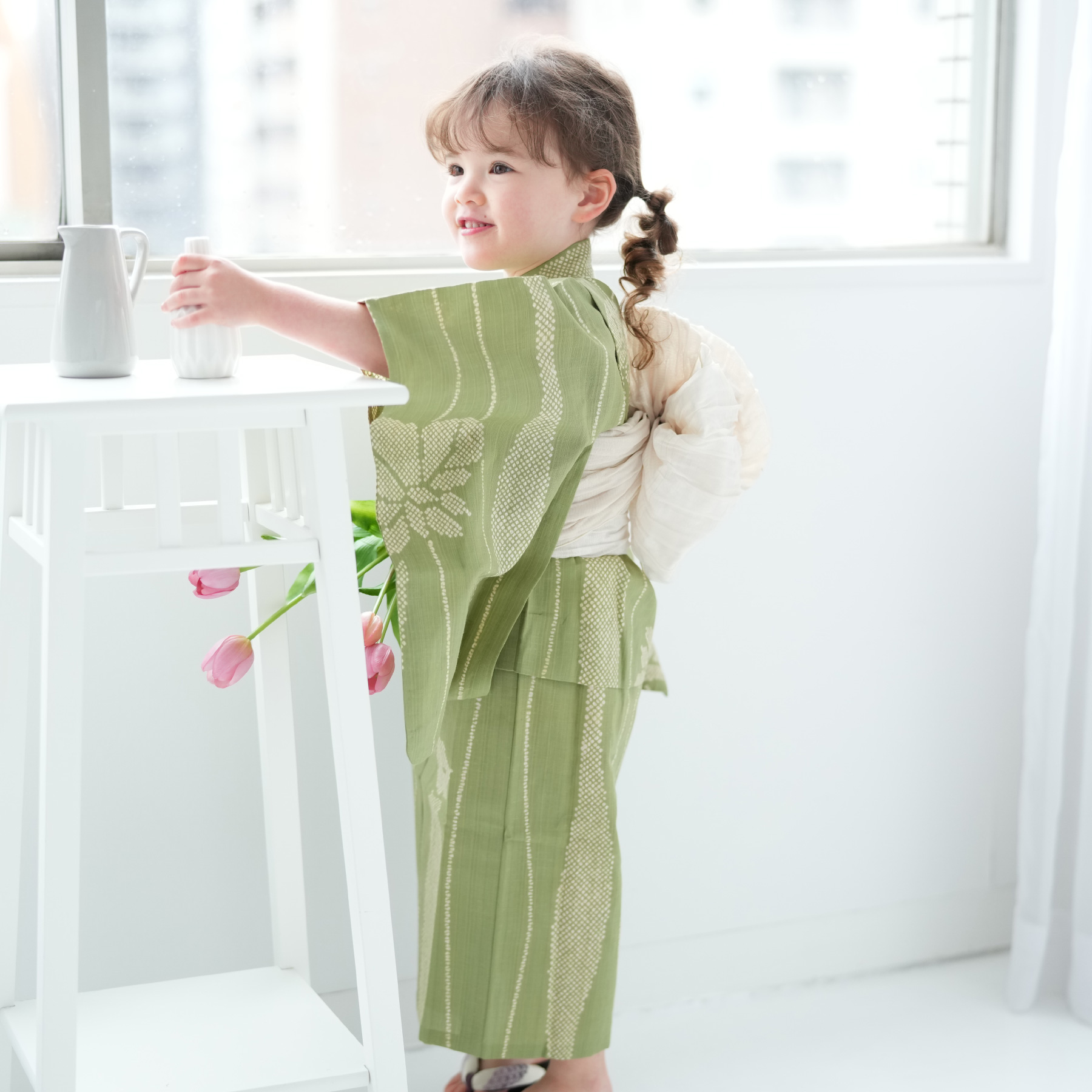 新品未使用 utatane 女の子浴衣 2点セット 130cm utatane 浴衣 浴衣ドレス2点セット ひよこ商店 キッズ 子供