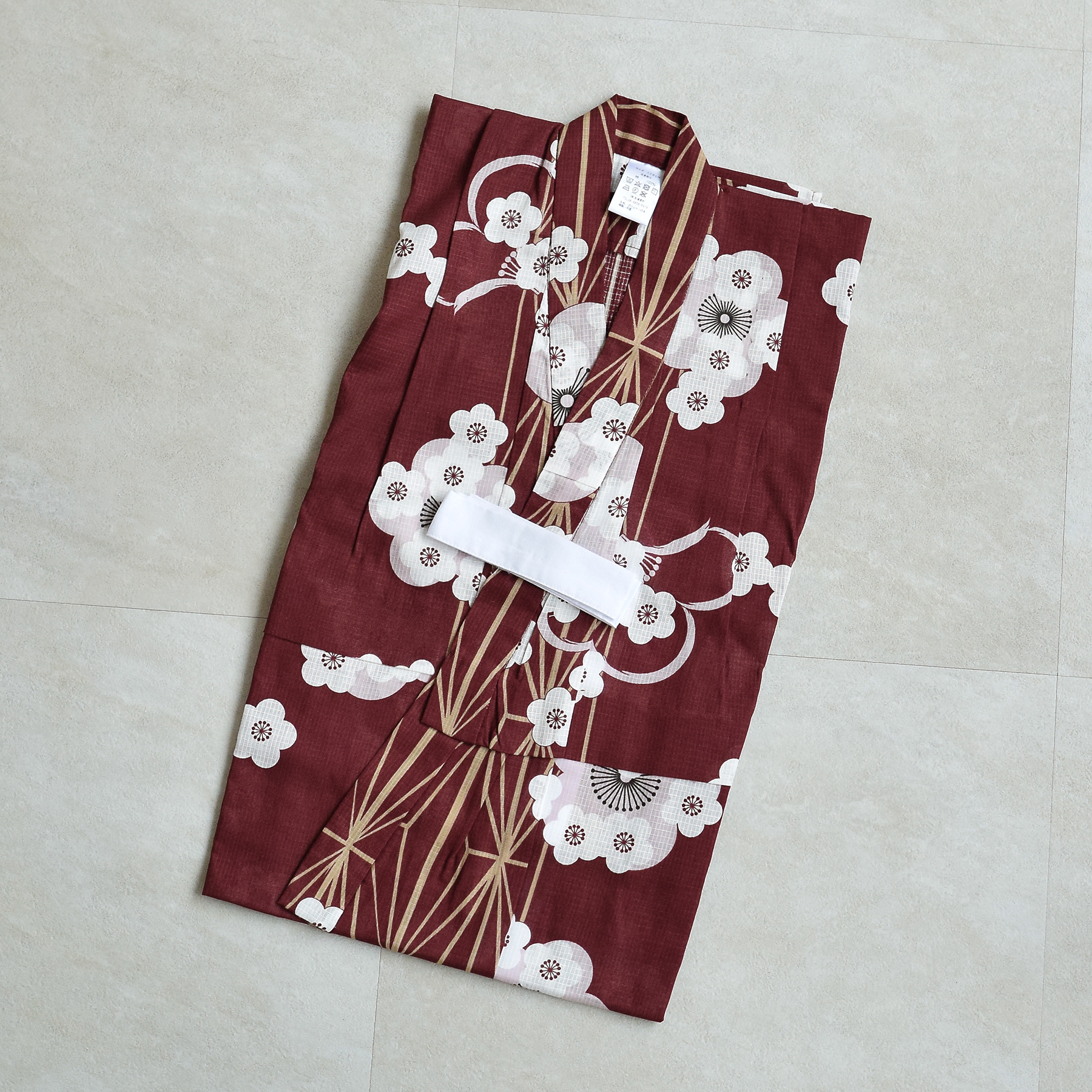 新品　ひよこ商店 高級変わり織 浴衣　セット　翡翠色に麻の葉と重なる梅 新品 ひよこ商店 高級変わり織 浴衣 セット 翡翠色に麻の葉と重なる梅