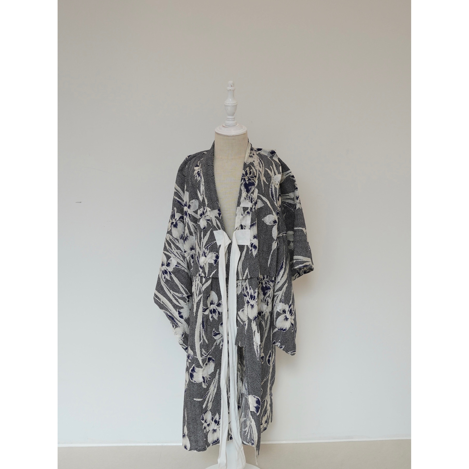 utatane×Acka.］kids 鮫小紋と菖蒲 navy 浴衣3set : 浴衣通販 utatane