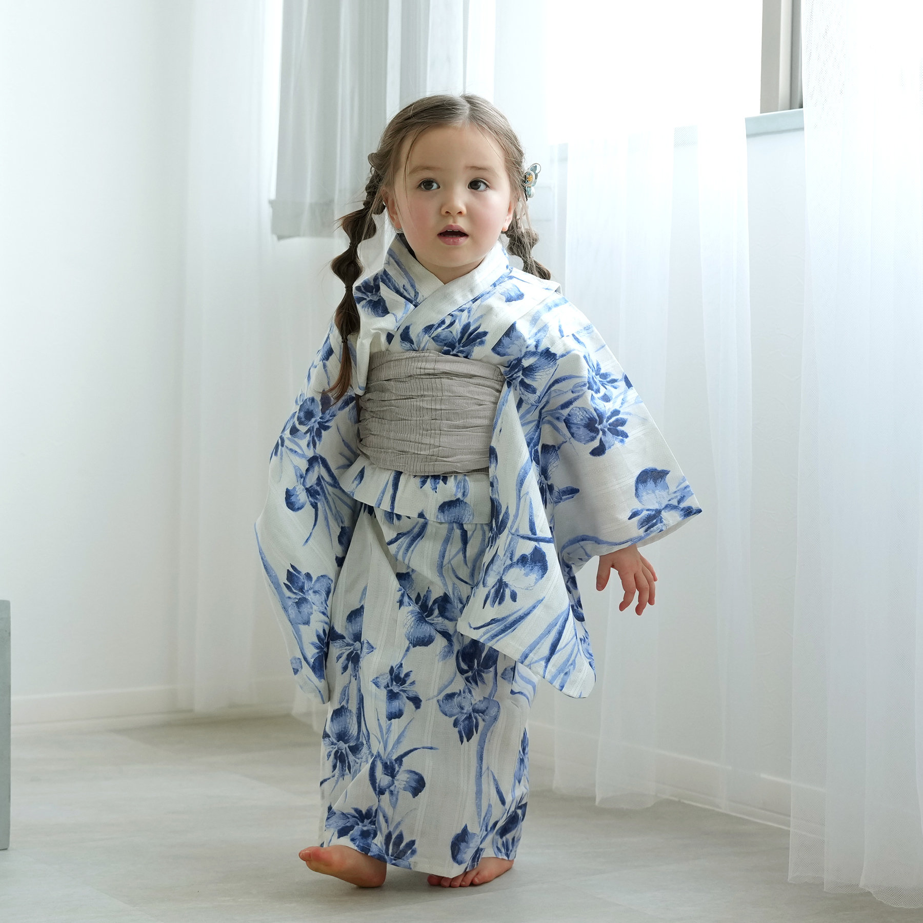 [utatane×Acka.]kids 鮫小紋...の詳細画像1