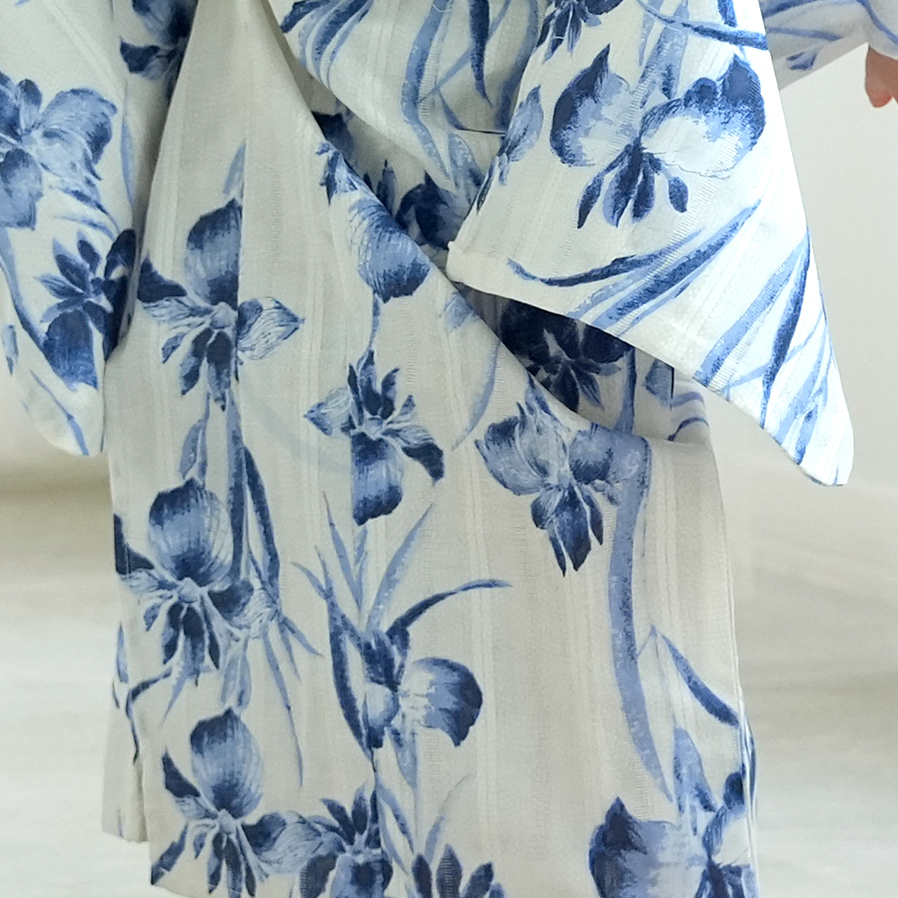 utatane×Acka.］kids 山茶花 beige 浴衣3set 浴衣 「utatane×Acka