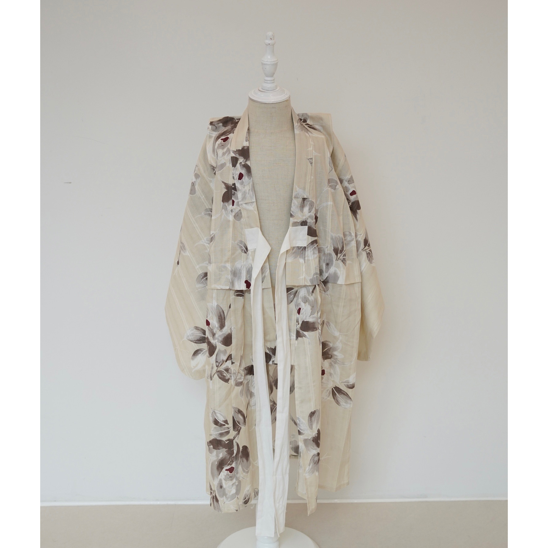 utatane×Acka.］kids 山茶花 beige 浴衣3set ○ : 浴衣通販 utatane