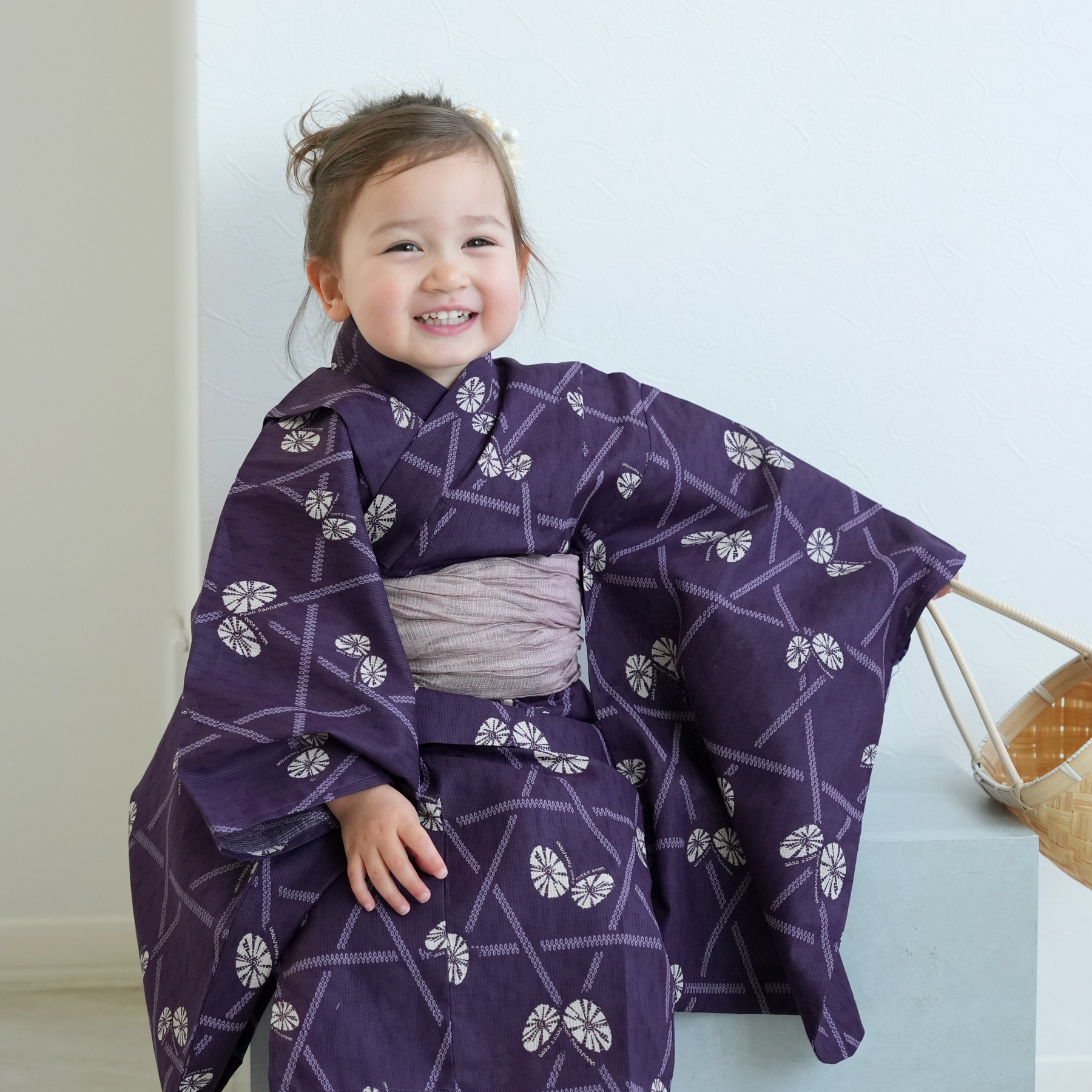 一点のみ 有松鳴海絞り浴衣リメイク パッチワーク 大きめフリーサイズ