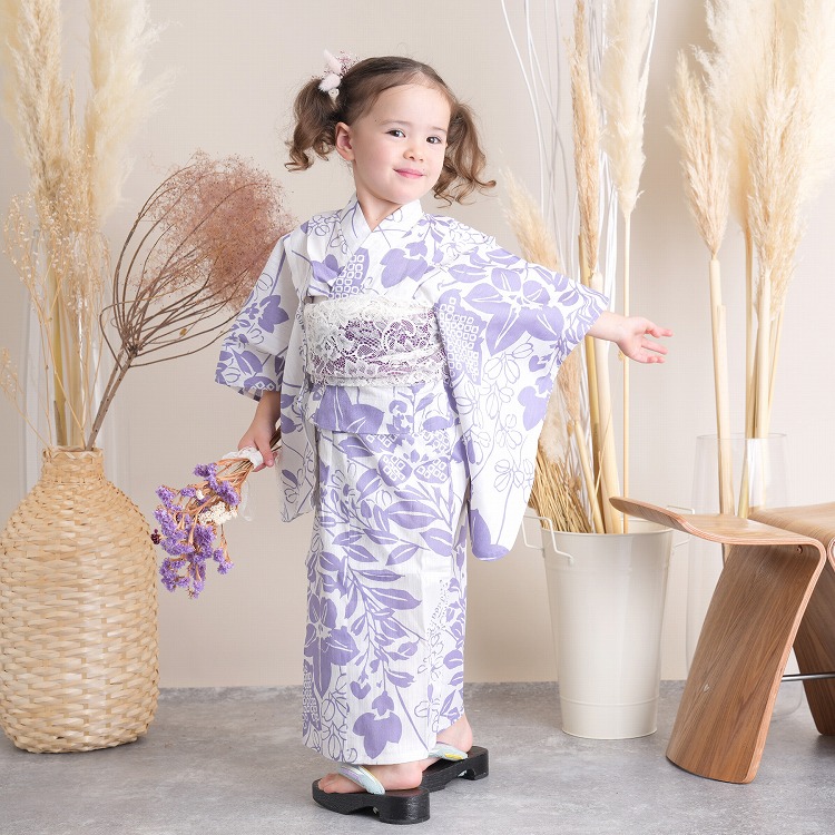 子供浴衣 キッズ浴衣 浴衣セット 作り帯 浴衣帯 女の子 和装 和服 子供 キッズ かわいい おしゃれ 夏祭り お祭り おまつり 花火大会 七五三 送料無料 Addchic カプリィ浴衣 こども 女の子 浴衣 セット 100 古典柄 子供浴衣 作り帯 下駄 3点セット 生成り ねじり梅と藤