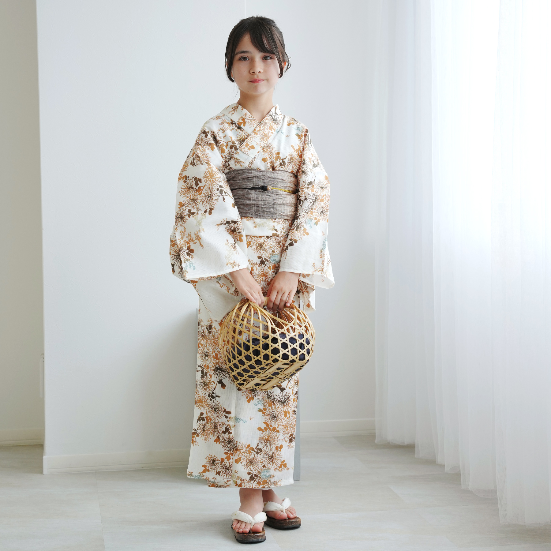 浴衣 子供 女の子 小学生 中学生 ひよこ商店...の詳細画像2