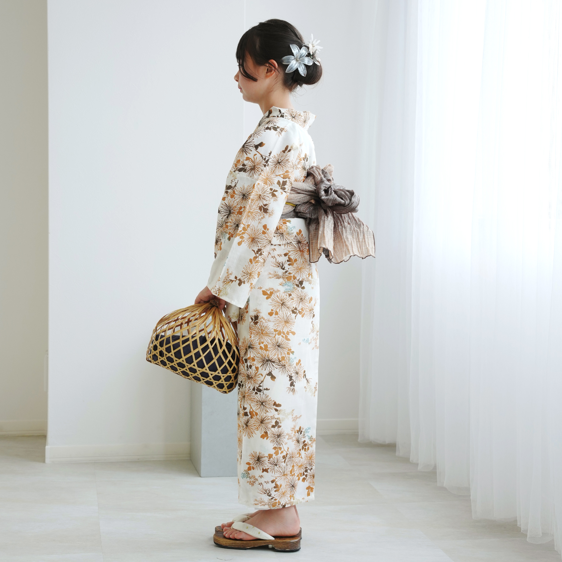 浴衣 子供 女の子 小学生 中学生 ひよこ商店...の詳細画像3