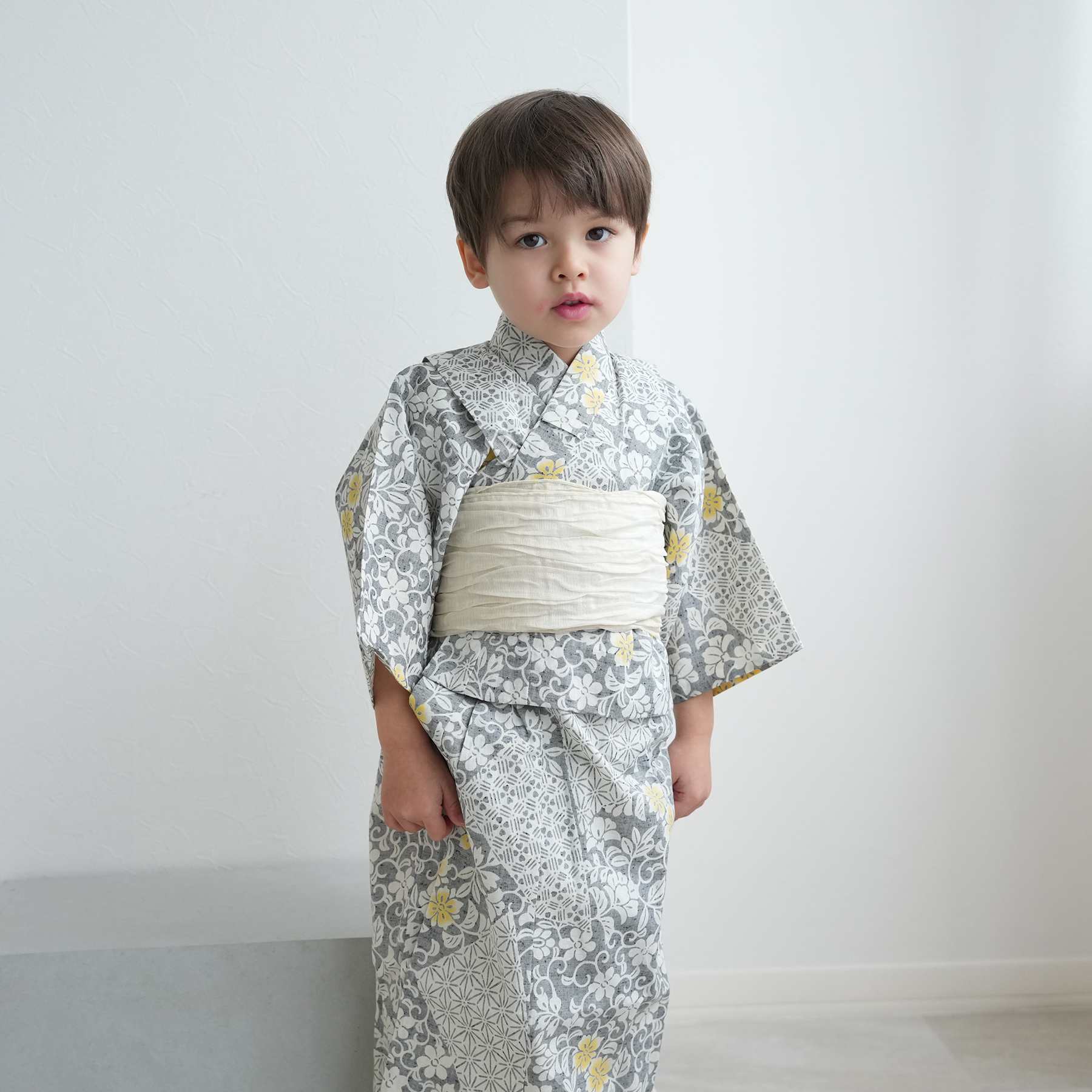 utatane 浴衣 子供 男の子 utatane×注染工房 日本製小幅生地使用 子供