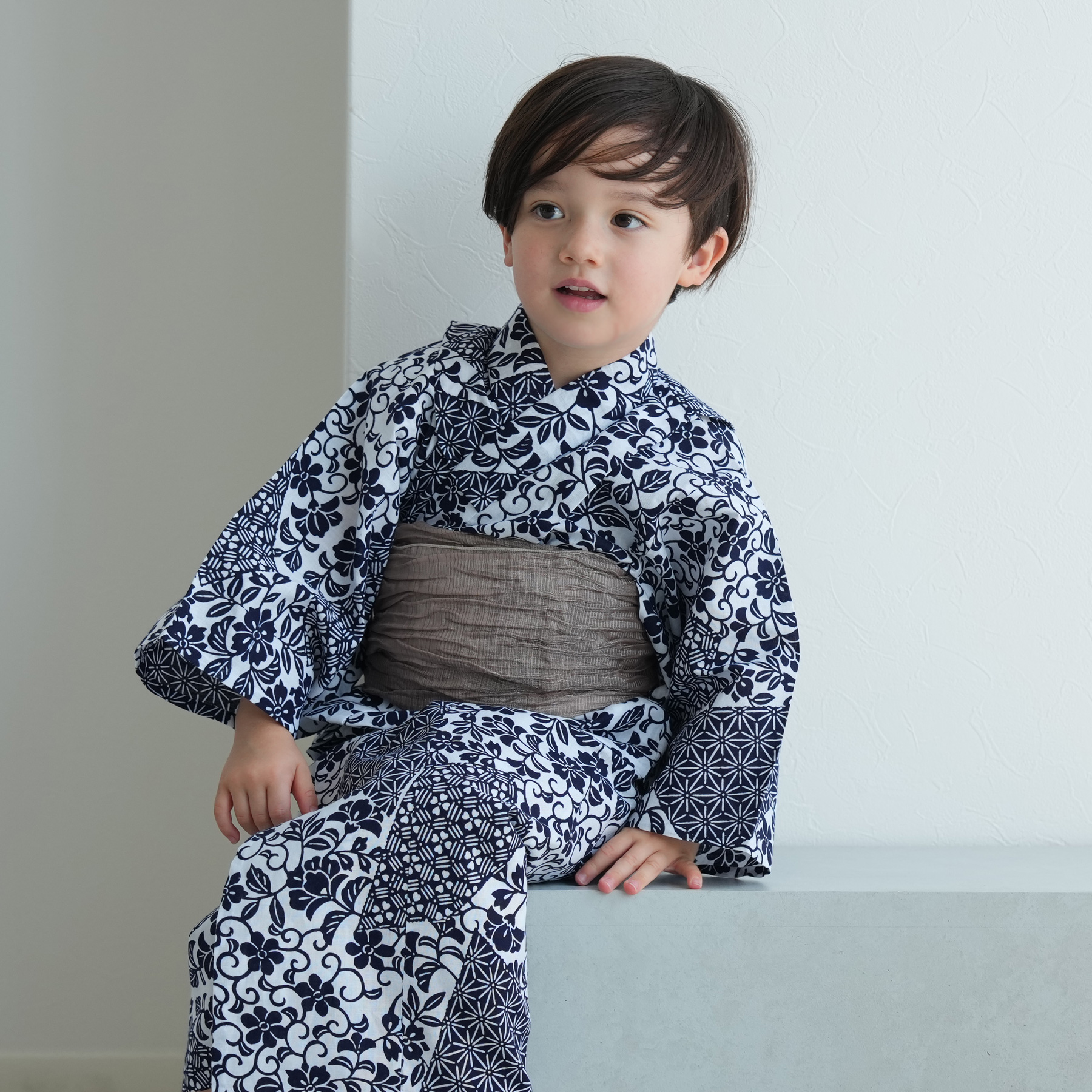 utatane 浴衣 子供 男の子 utatane×注染工房 kids 日本製小幅