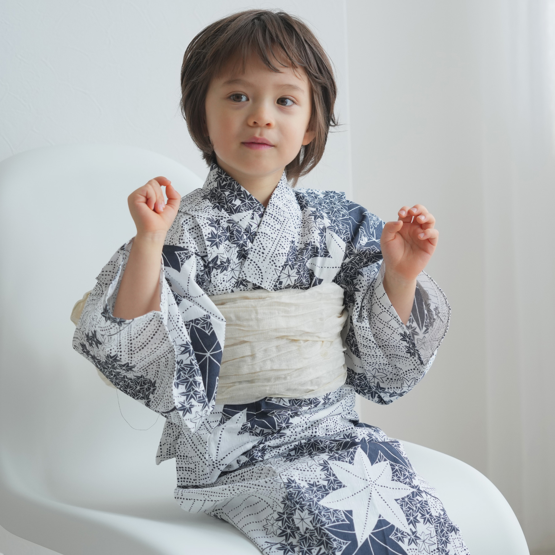 utatane　高級変わり織 子供浴衣 楽天市場】【utatane kids 高級変わり織 子供浴衣3点セット