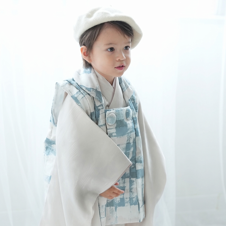 utatane 七五三 着物 3歳 レトロ 男の子 被布 七五三セット